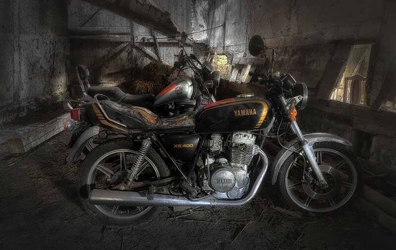 Abandoned Yamaha Motorcycle