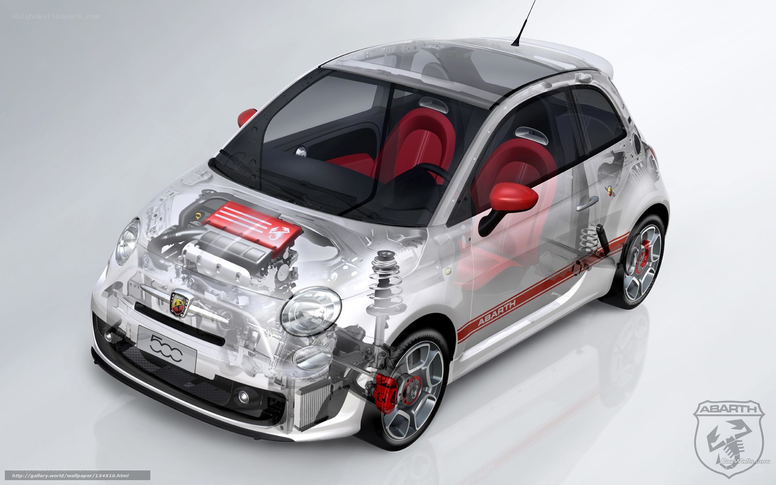 Abarth 500 cutaway view
