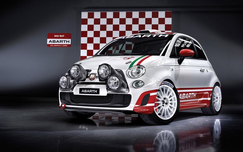 Abarth 500 R3T rally car