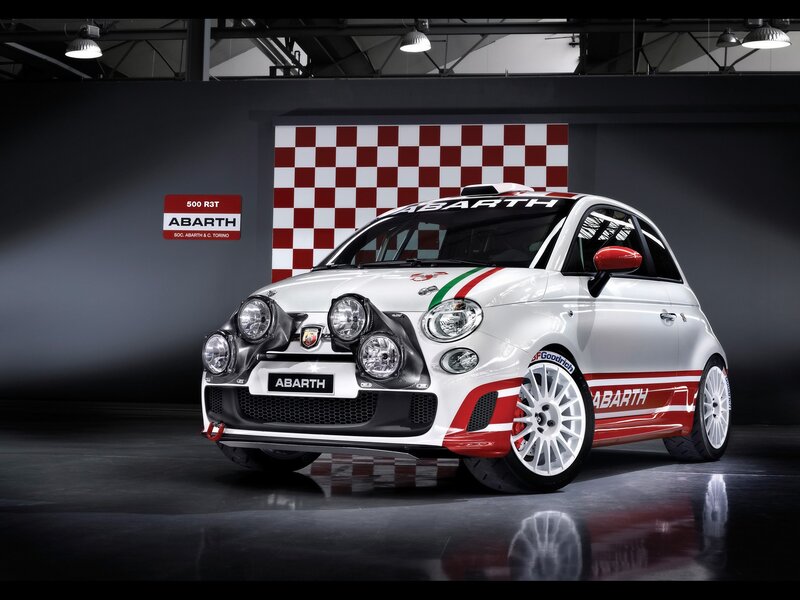 Abarth 500 R3T rally car