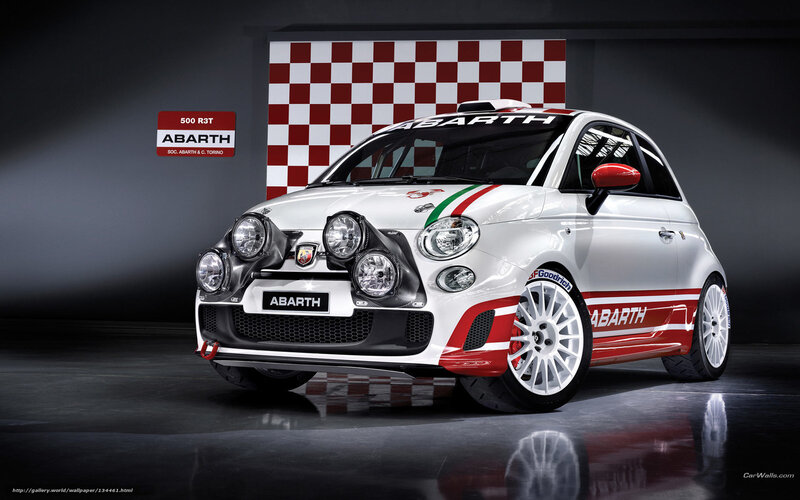 Abarth 500 R3T rally car