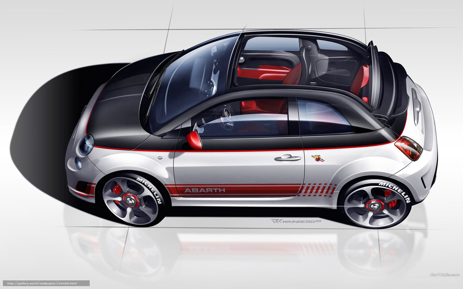Abarth car design sketch