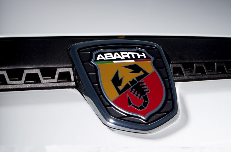 Abarth car emblem close-up
