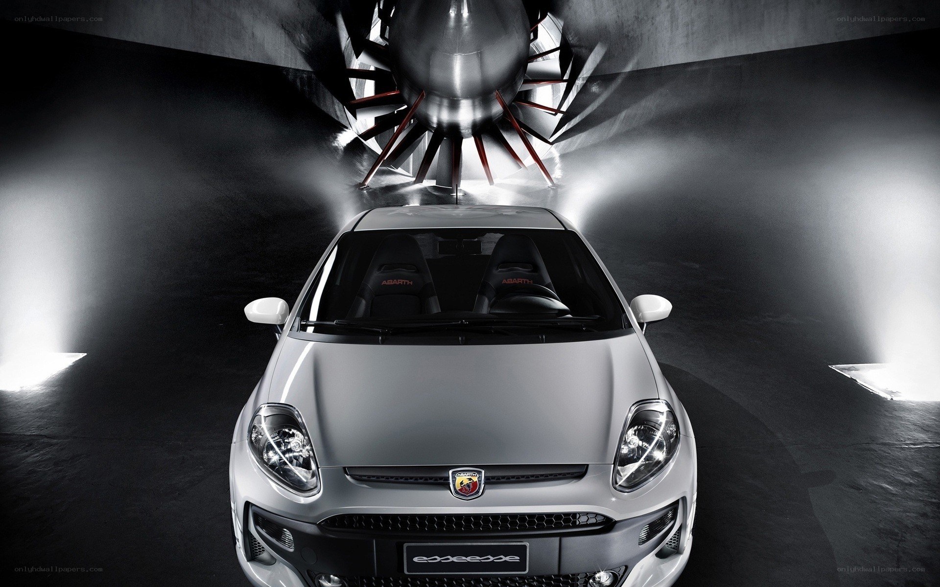 Abarth car in a tunnel