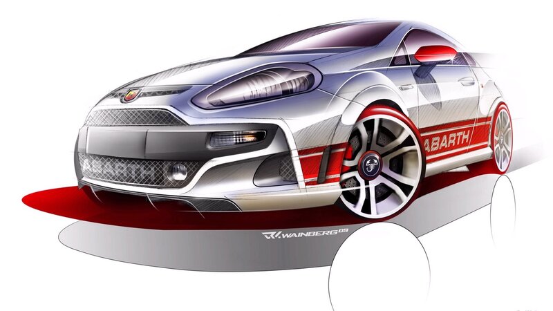 Abarth concept car sketch