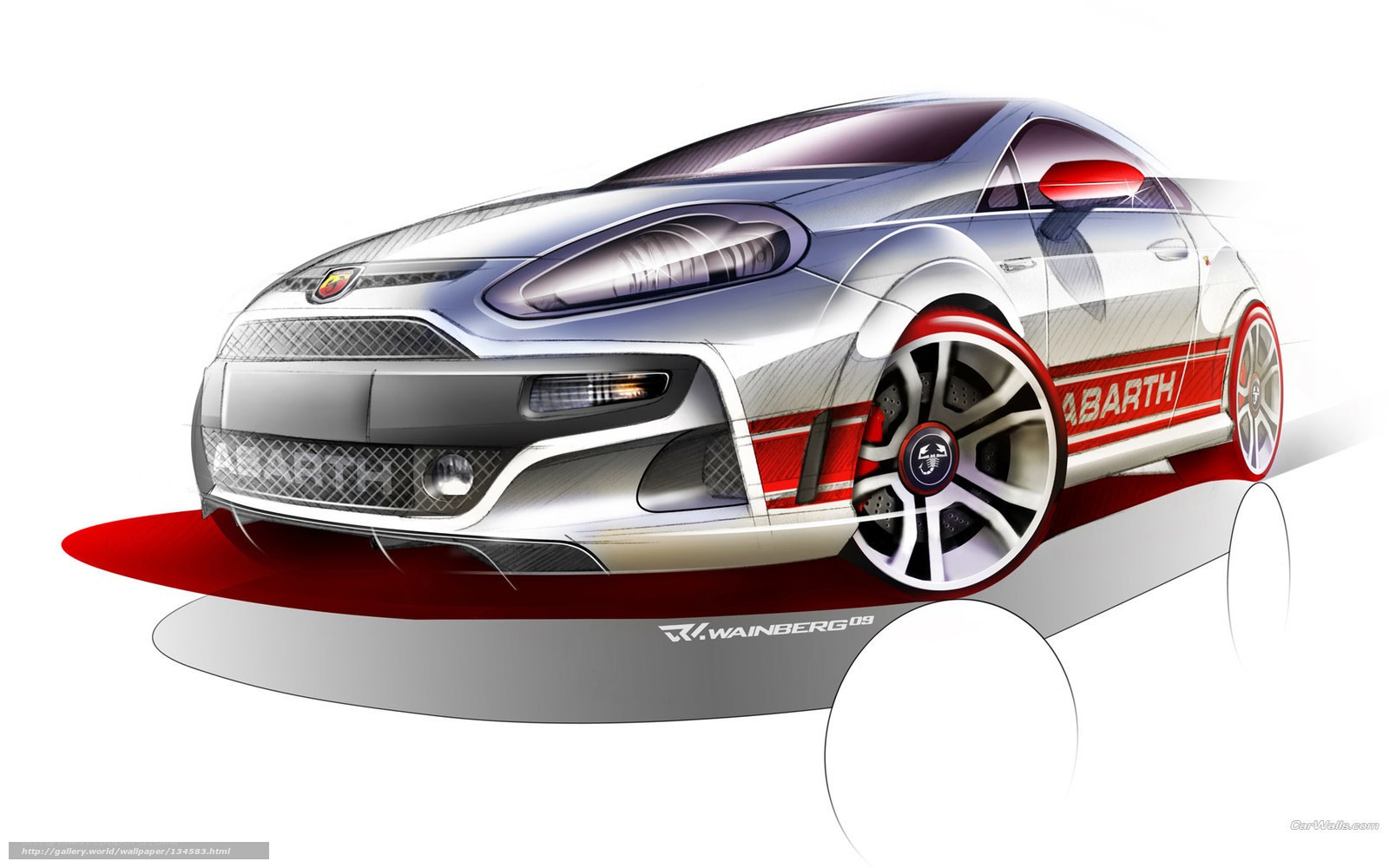Abarth concept car sketch