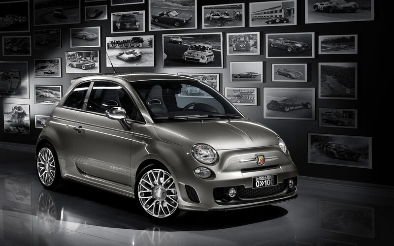 Abarth Fiat 500 on display