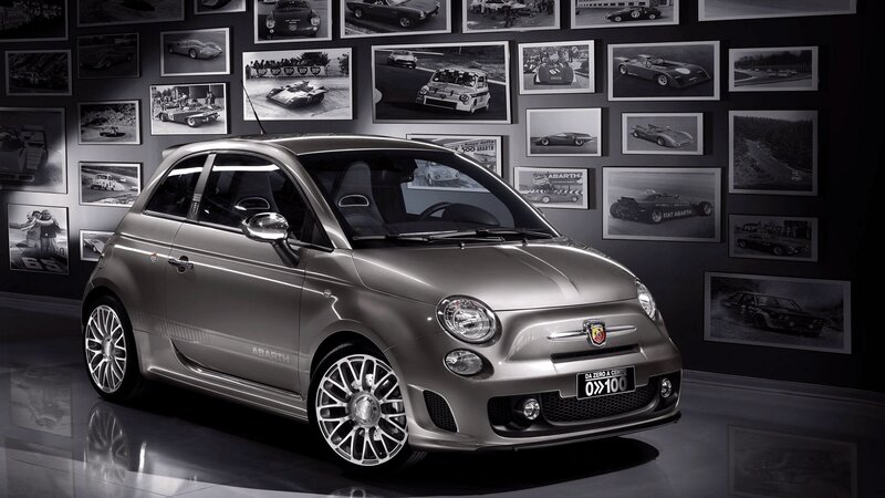 Abarth Fiat 500 on display
