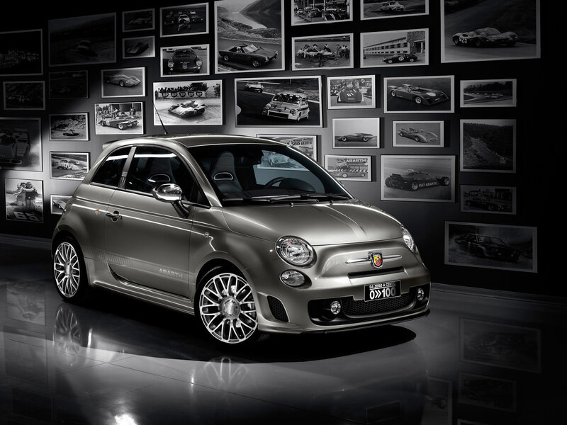 Abarth Fiat 500 on display