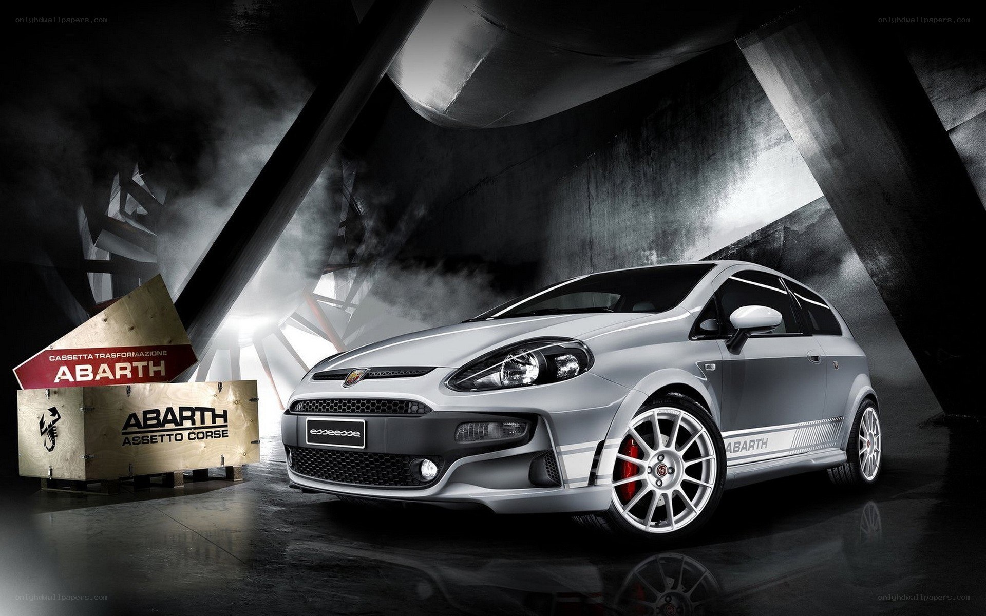 Abarth performance car display
