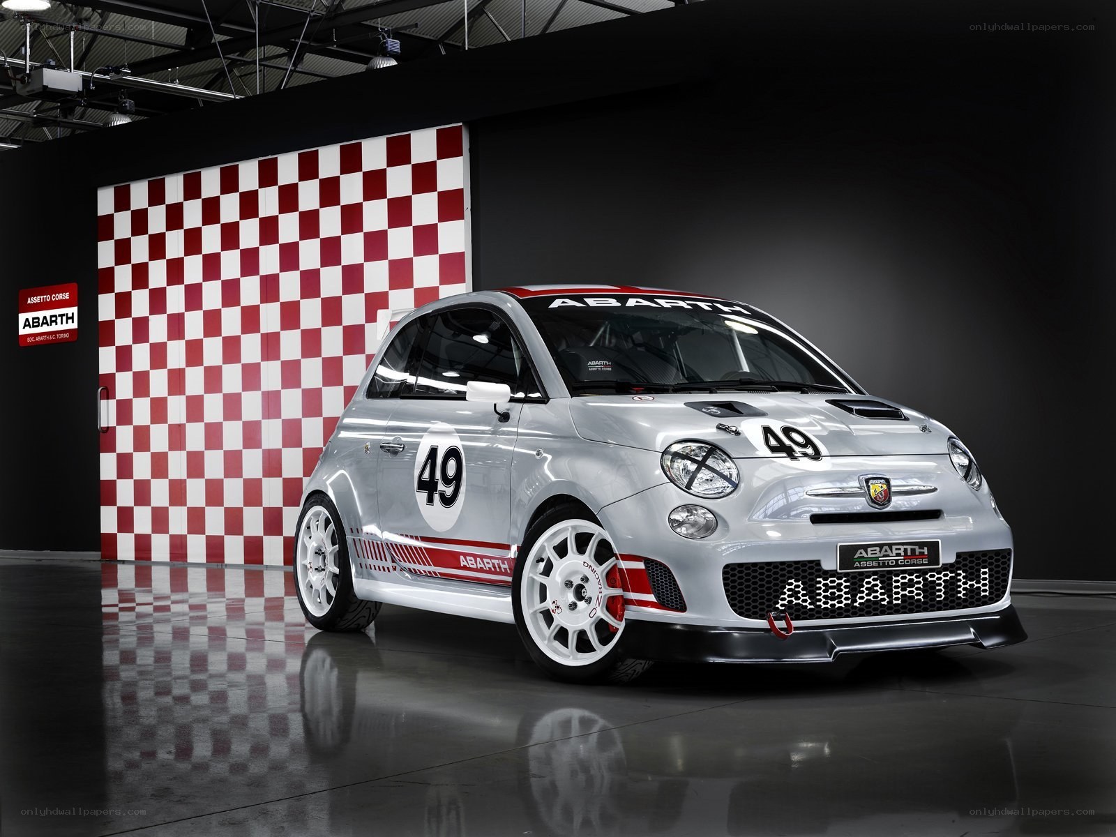 Abarth race car display