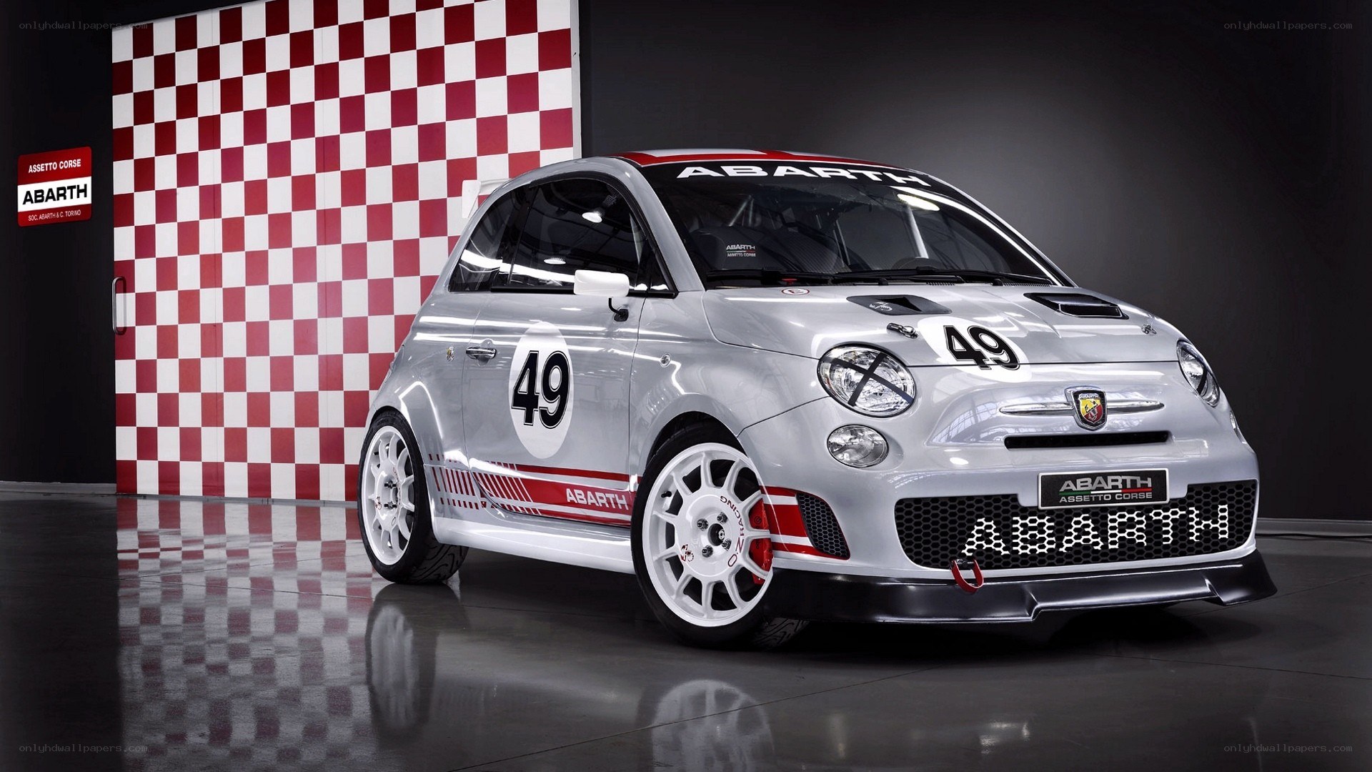 Abarth race car on display