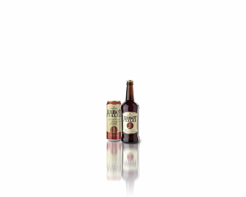 Abbot Ale beer bottles
