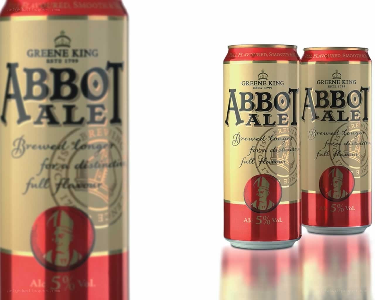 Abbot Ale beer cans