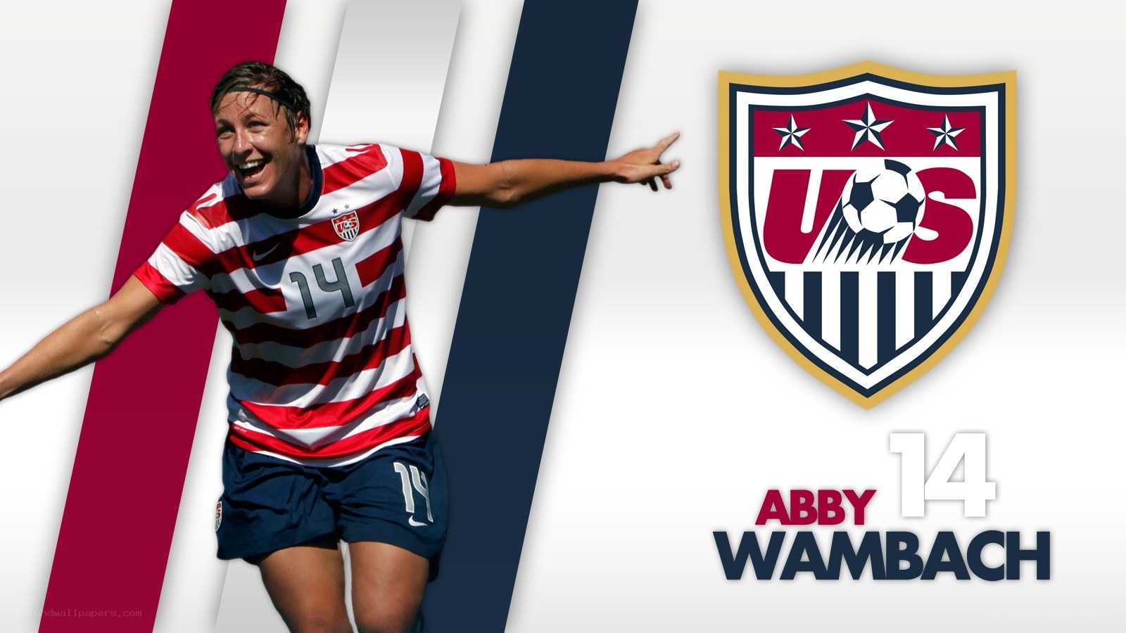 Abby Wambach celebrates