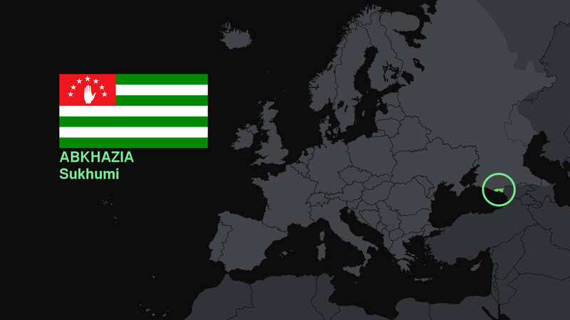 Abkhazia on map