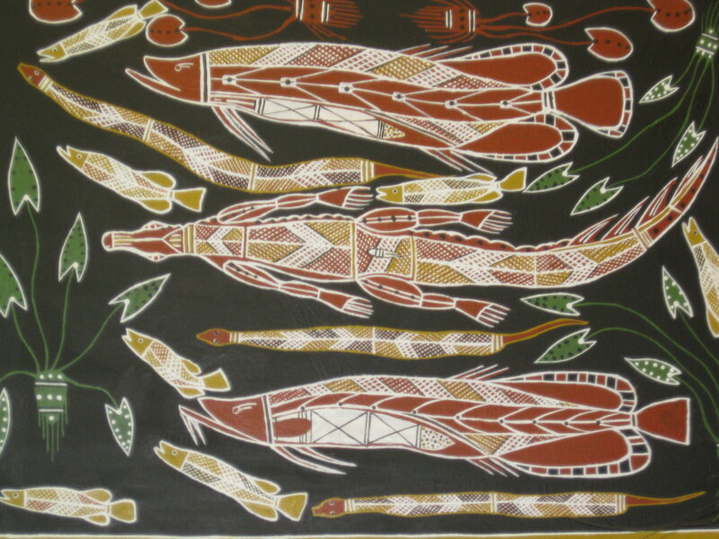 Aboriginal Fish Painting
