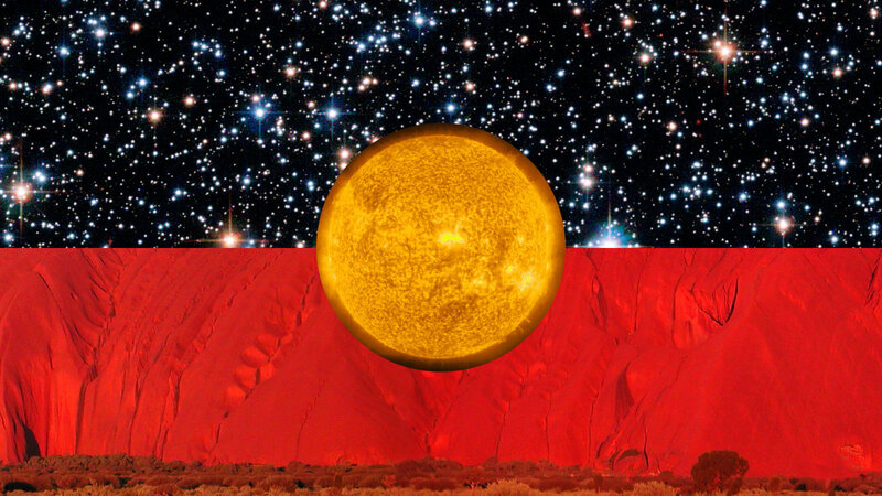 Aboriginal Flag with Sun