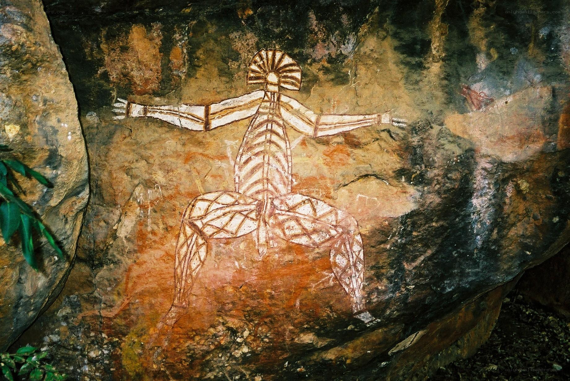 Aboriginal rock art painting