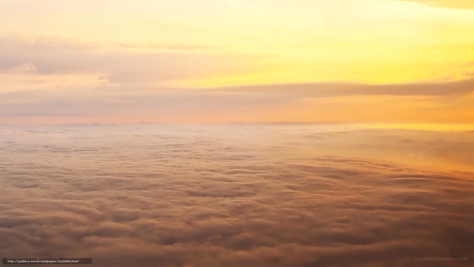 Above the Clouds at Sunset