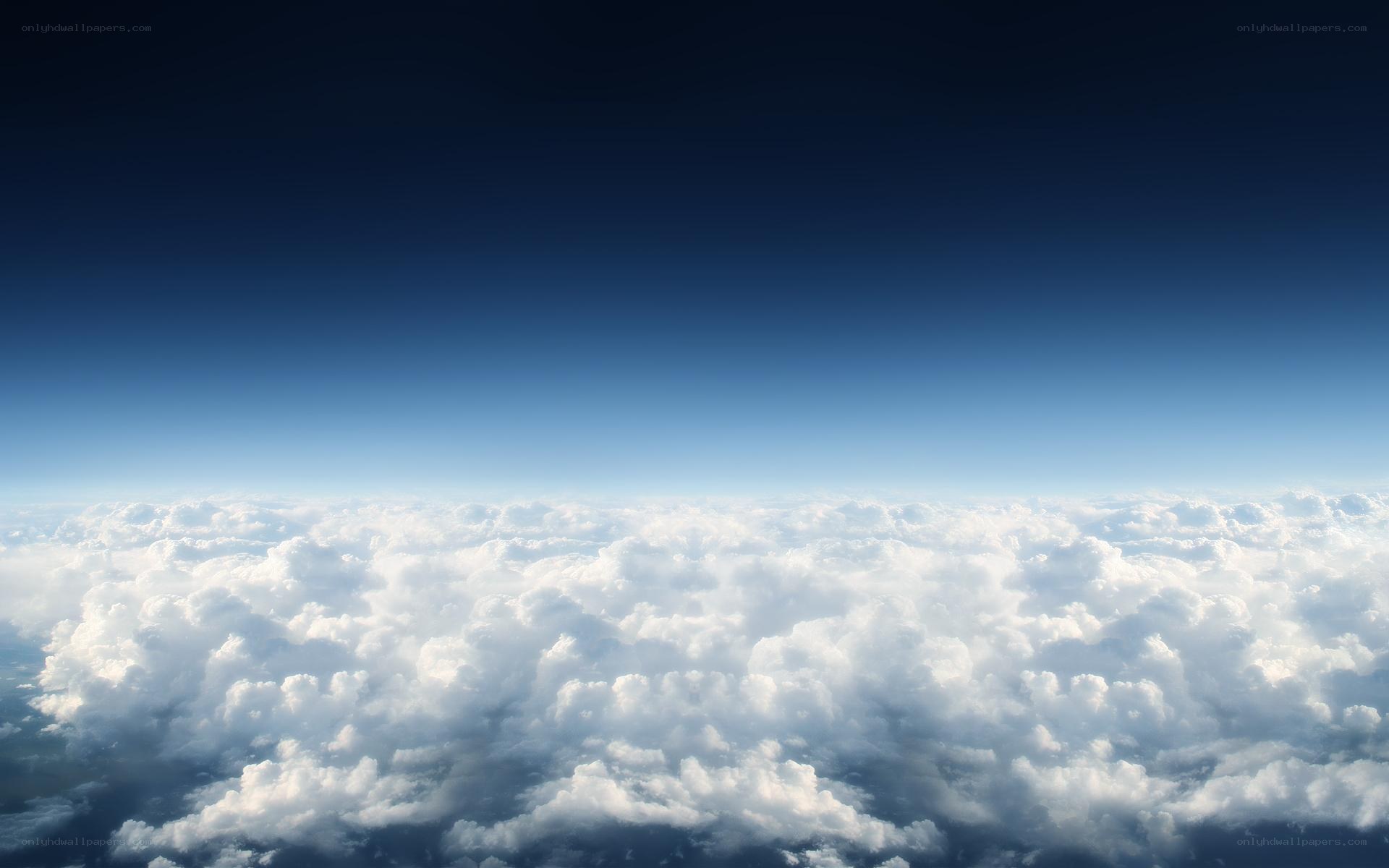above the clouds view