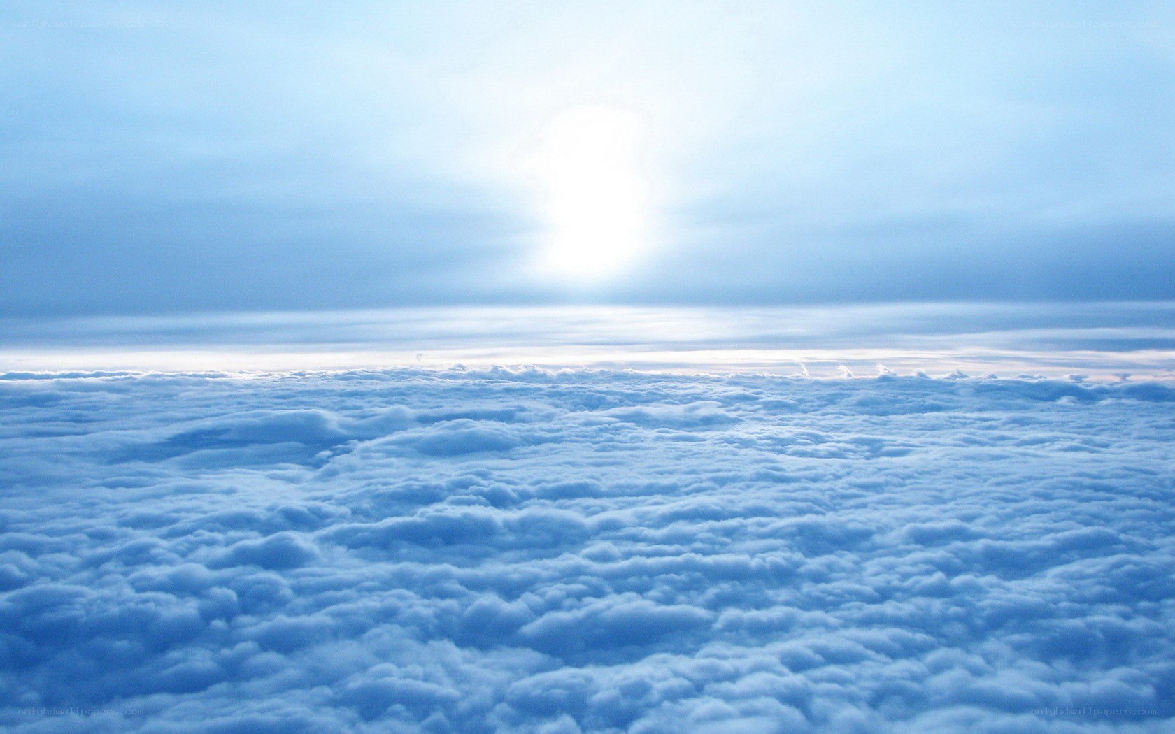 above the clouds view