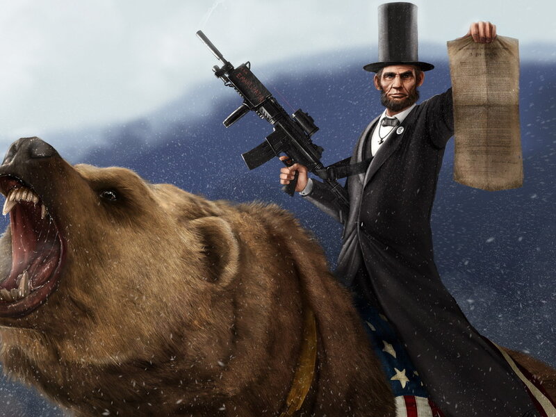 Abraham Lincoln on Bear