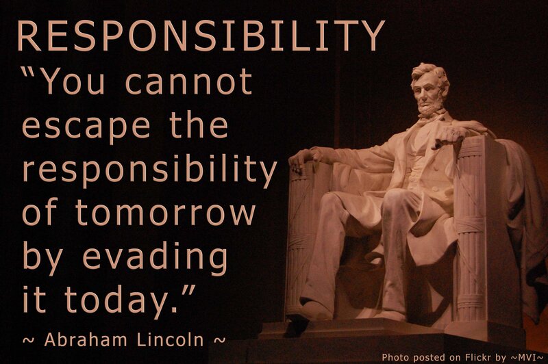 Abraham Lincoln Statue — Black