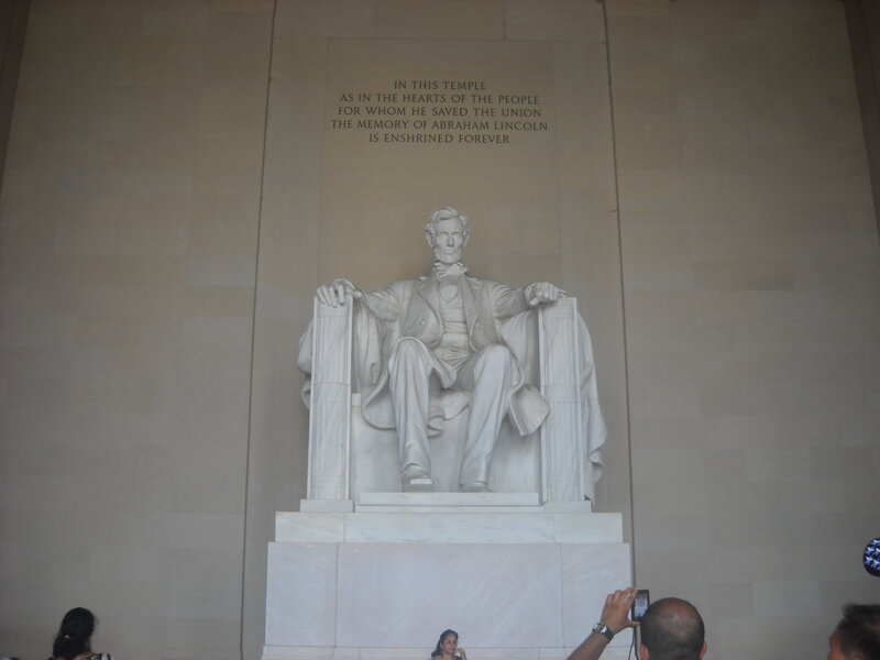 Abraham Lincoln Statue — White