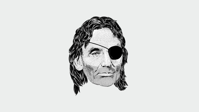 Abraham Lincoln with eye patch