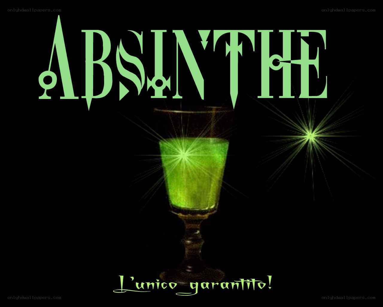 Absinthe drink advertisement