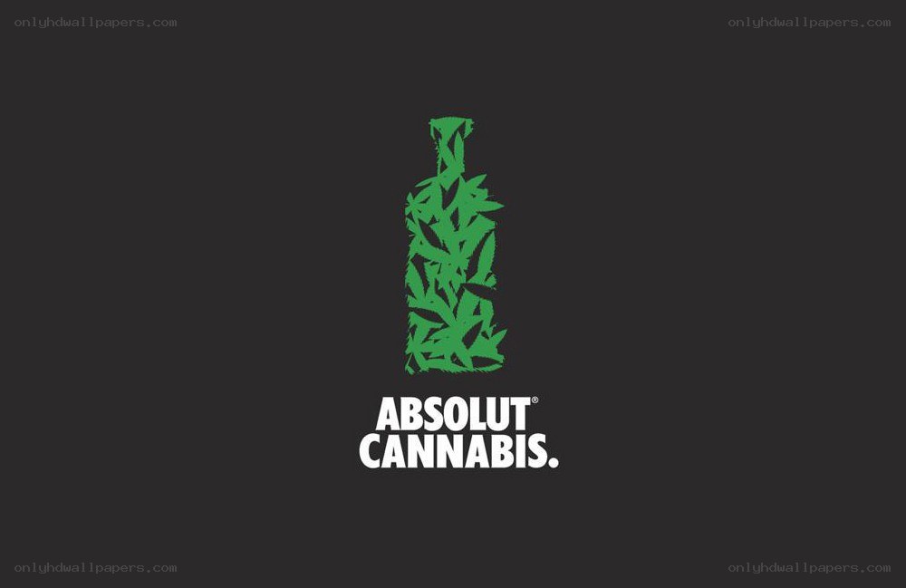 Absolut Cannabis bottle design