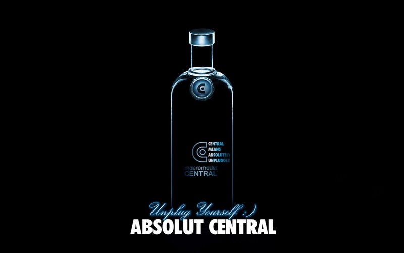 Absolut Central Bottle