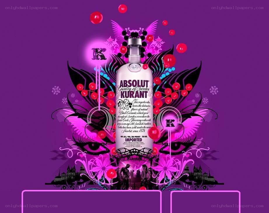 Absolut Kurant Vodka Ad