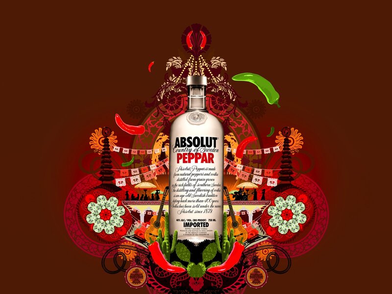 Absolut Pepper Vodka Ad