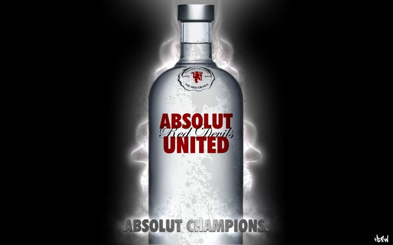 Absolut Red Devils bottle