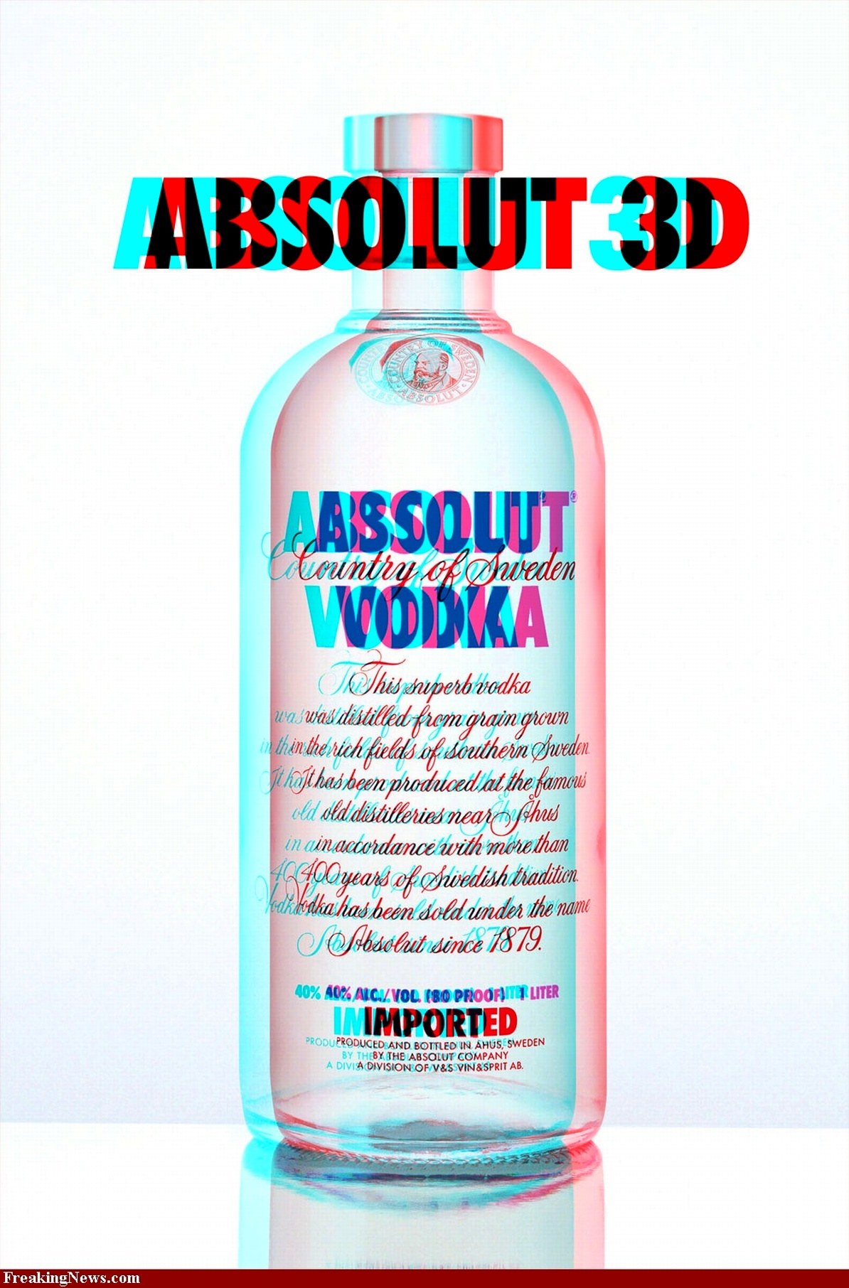 Absolut Vodka 3D Effect