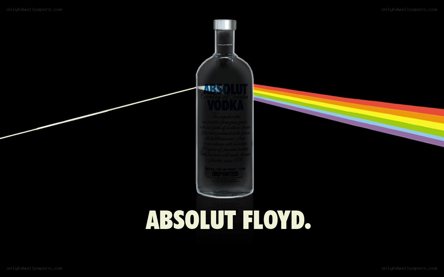 Absolut Vodka ad with prism