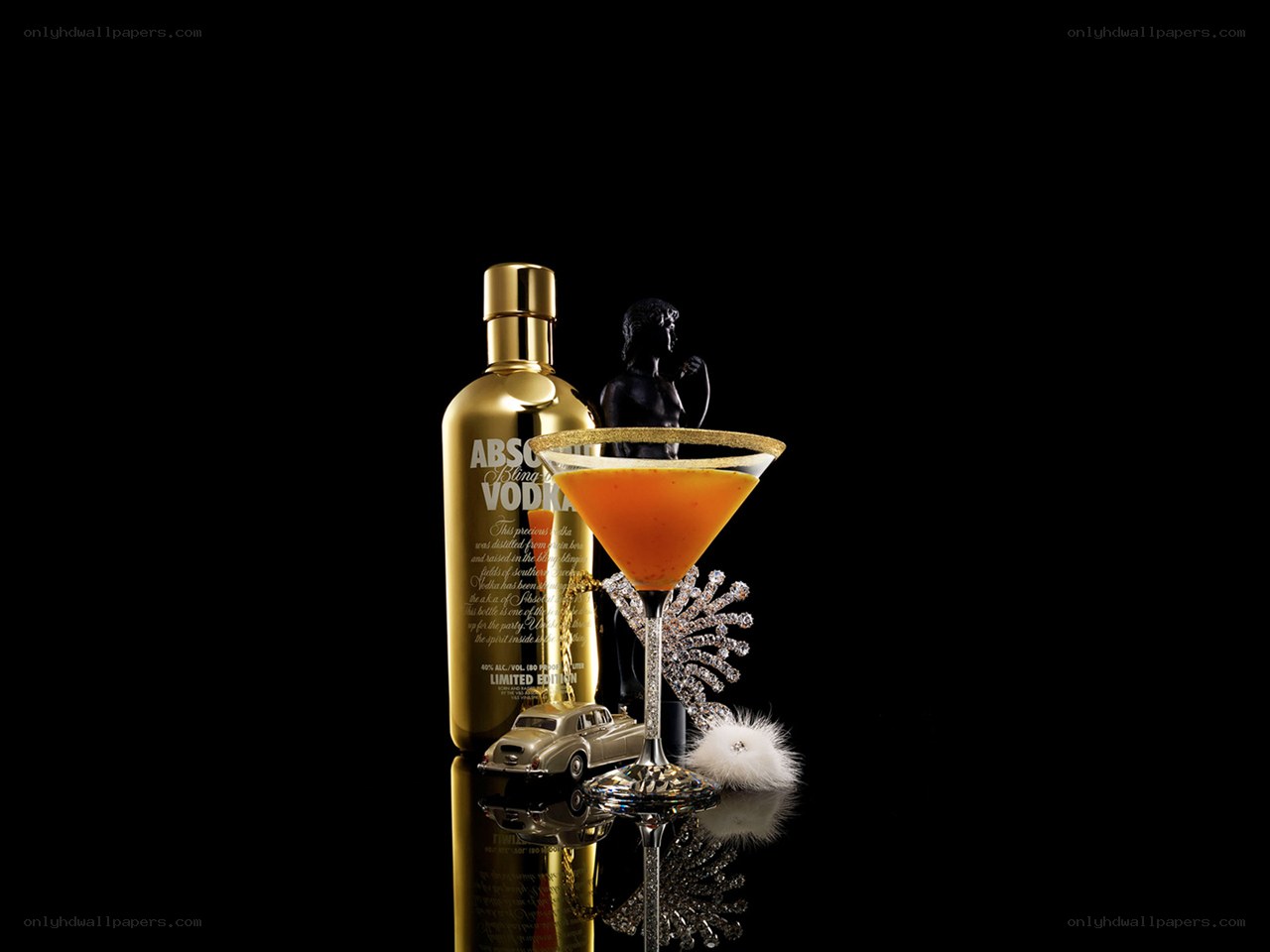 Absolut Vodka and cocktail