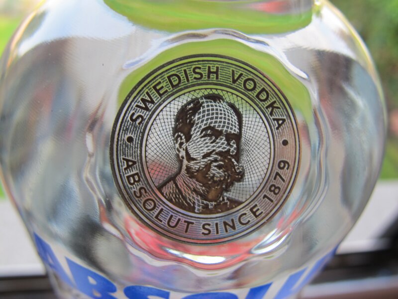 Absolut Vodka bottle label
