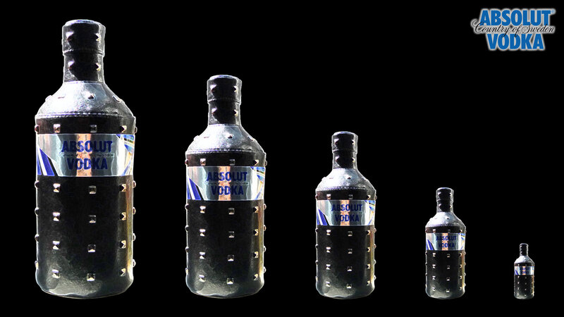Absolut Vodka bottle lineup