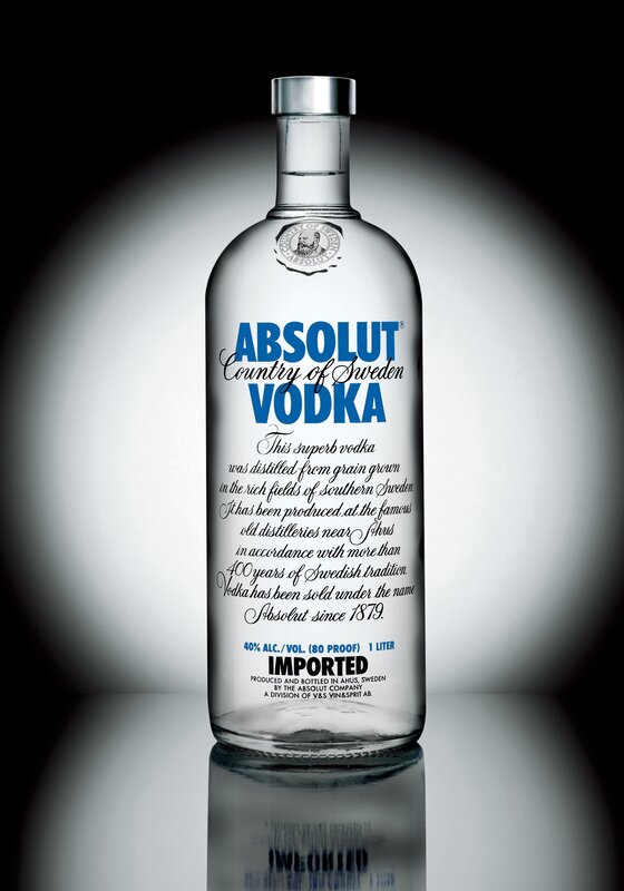 Absolut Vodka bottle