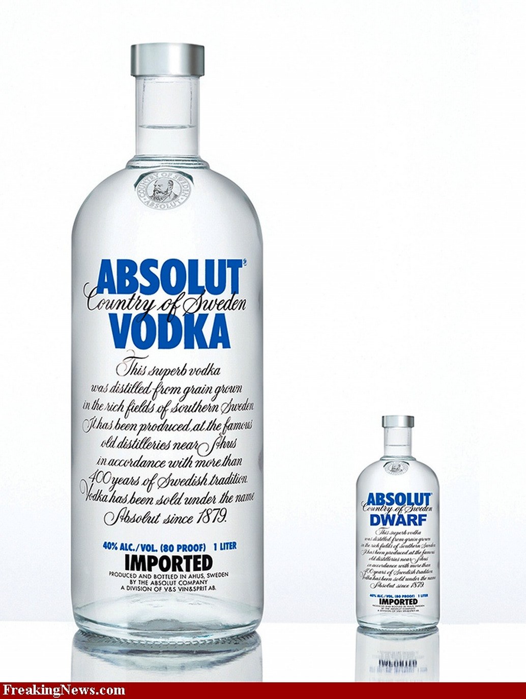 Absolut Vodka bottles