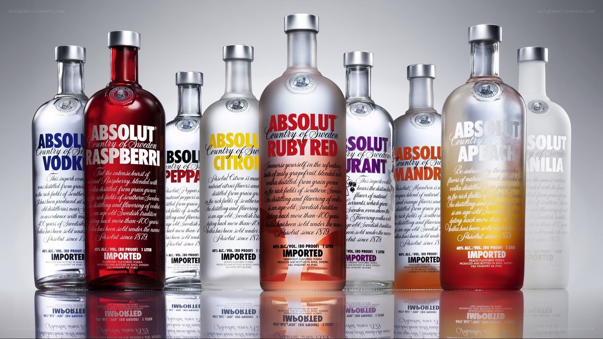 Absolut Vodka flavor collection