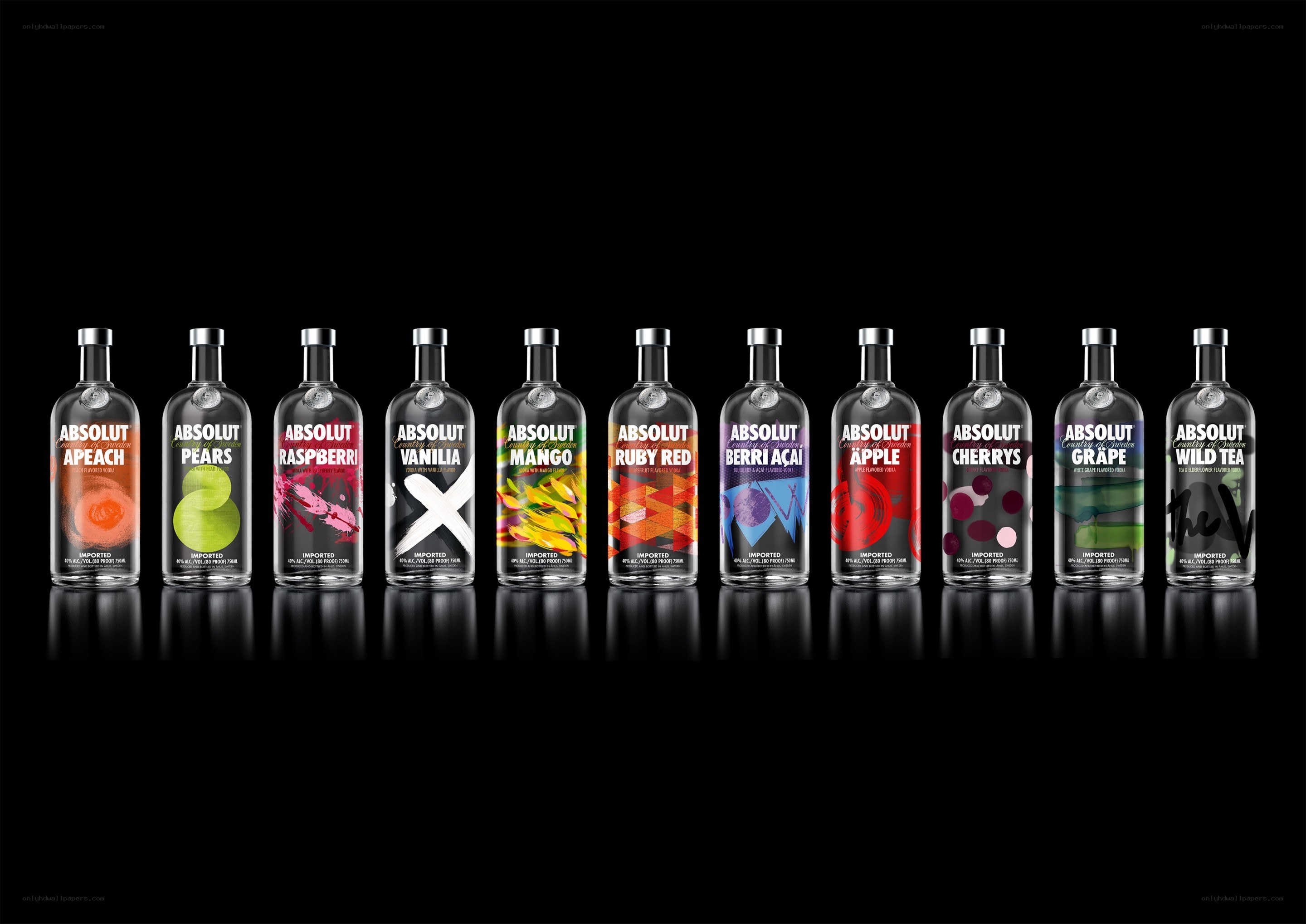 Absolut vodka flavor lineup