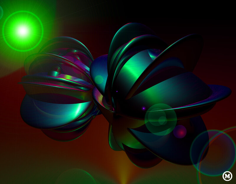 Abstract 3d Floral Shape