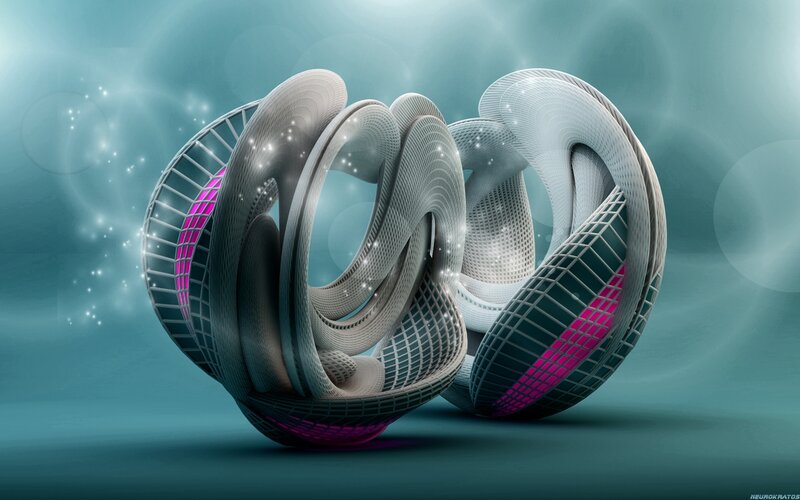 Abstract 3d Wireframe Sculpture