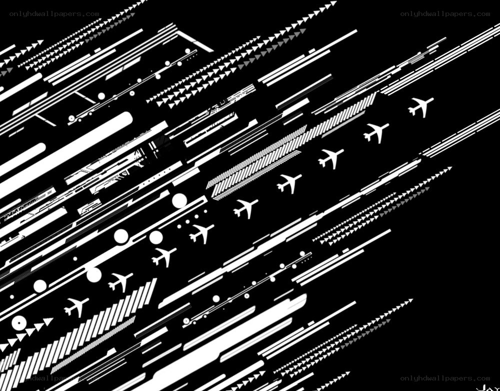 abstract airplane motion design