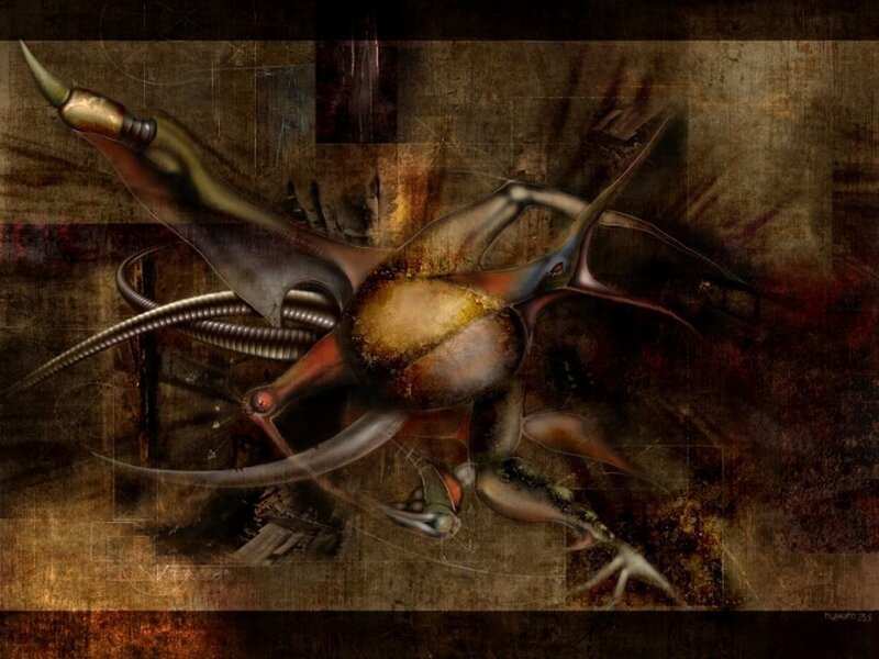 abstract alien creature artwork