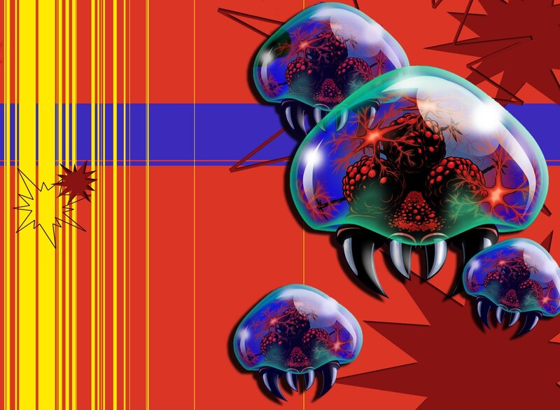 abstract alien creatures
